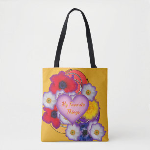 Meine Lieblingssachen Gelbe Blumenmuster Tasche