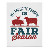 Meine Lieblingssaison ist Fair Season Landkreis Fa Poster (Vorderseite)