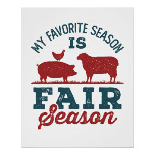 Meine Lieblingssaison ist Fair Season Landkreis Fa Poster