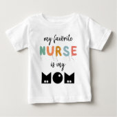 Meine Lieblingsschwester ist meine Mama Niedlich P Baby T-shirt (Vorderseite)