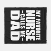 Meine Lieblingsschwester nennt mich Papa Fleecedecke (Vorderseite (Horizontal))