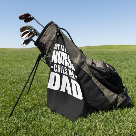 Meine Lieblingsschwester nennt mich Papa Golfhandtuch (Gras)