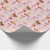 Meine Lieblingssendungen Hand gezeichnet Weihnacht Geschenkpapier (Ecke)