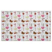 Meine Lieblingssendungen Hand-Illustrierte Niedlic Stoff (Fat Quarter (45,7 x 55,9 cm))