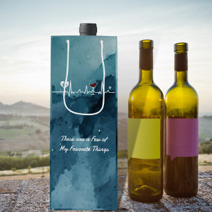 Meine Lieblingssendungen passen und weinen Herzsch Geschenktüte Für Weinflaschen