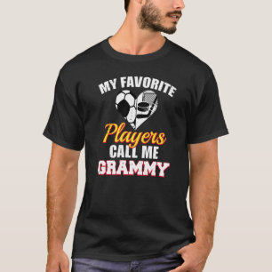 Meine Lieblingsspieler nennen mich Grammy Soccer H T-Shirt