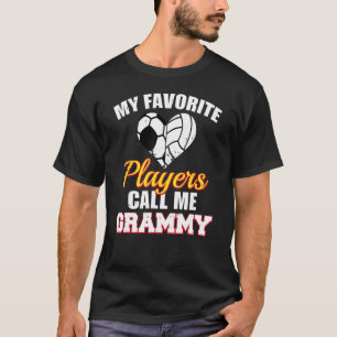 Meine Lieblingsspieler nennen mich Grammy Soccer V T-Shirt