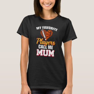 Meine Lieblingsspieler nennen mich Mum Rugby Footb T-Shirt