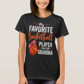 Meine Lieblingsspieler nennen mich Oma Basketball T-Shirt (Vorderseite)