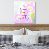 Meine Lieblingsstelle Leinwanddruck (Insitu (Schlafzimmer))