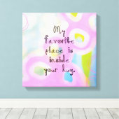 Meine Lieblingsstelle Leinwanddruck (Insitu (Holzboden))