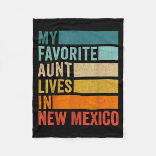 Meine Lieblingstante lebt in New Mexico Vintage Fleecedecke