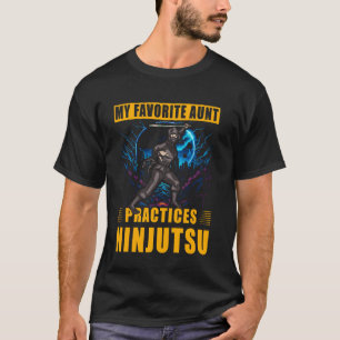 Meine Lieblingstante übt Ninjutsu Ninja Warrior T-Shirt