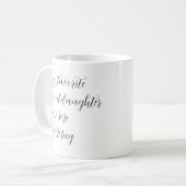 Meine Lieblingstochter gab mir diese Tasse (Vorderseite Links)