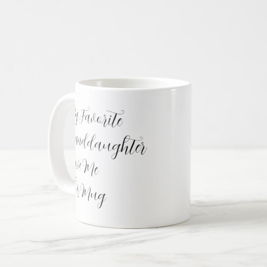 Meine Lieblingstochter gab mir diese Tasse (Vorderseite Links)