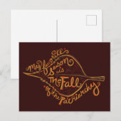 Meine Lieblingszeit ist der Fall der Patriarchie Postkarte (Vorne/Hinten)