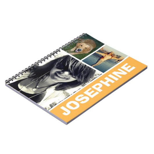 Meine Lieblingszeitschrift für Orange-Foto Notizblock (Linke Seite)