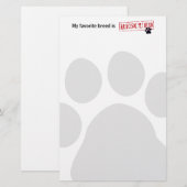 Meine Lieblingszucht wird gerettet Briefpapier (Vorne/Hinten)
