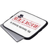 Meine Lieblingszucht wird gerettet Laptopschutzhülle (Vorne Knopf)