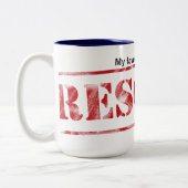 Meine Lieblingszucht wird gerettet Zweifarbige Tasse (Links)