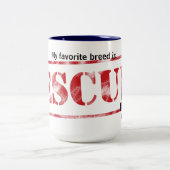 Meine Lieblingszucht wird gerettet Zweifarbige Tasse (Mittel)