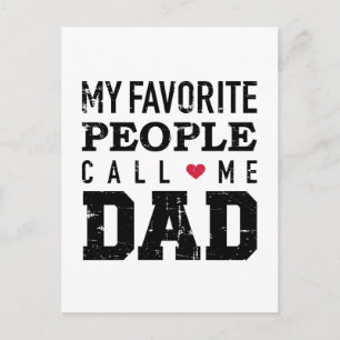 Meine LieblLeute nennen mich Vater Postkarte