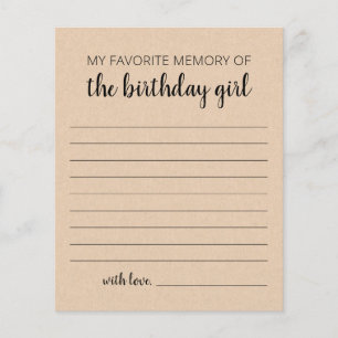 Meine liebste Erinnerung an das Geburtstagskind