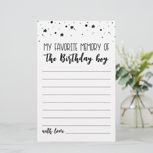 Meine liebste Erinnerung an das Party des Geburtst (Stehend Vorderseite)