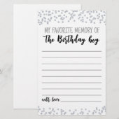 Meine liebste Erinnerung an das Party des Geburtst (Vorne/Hinten)