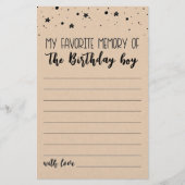 Meine liebste Erinnerung an das Party des Geburtst (Vorderseite)