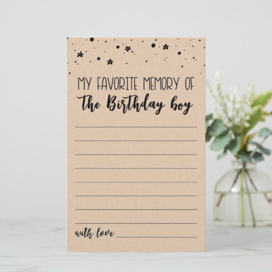 Meine liebste Erinnerung an das Party des Geburtst (Stehend Vorderseite)