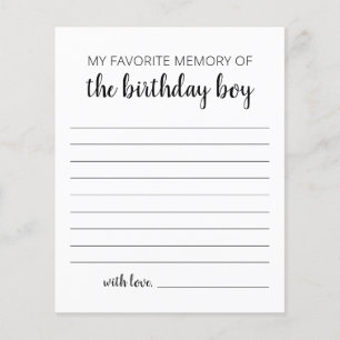 Meine liebste Erinnerung an den Geburtstagskind