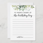 Meine liebste Erinnerung an die Geburtskarte Einladung (Vorderseite)