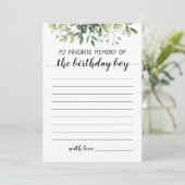 Meine liebste Erinnerung an die Geburtskarte Einladung (Stehend Vorderseite)