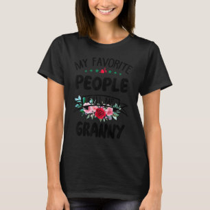 Meine Liebsten nennen mich Granny Blume Mütter D T-Shirt