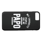 Meine Liebsten nennen mich Papo | Father Gift Case-Mate iPhone Hülle (Rückseite (Horizontal))
