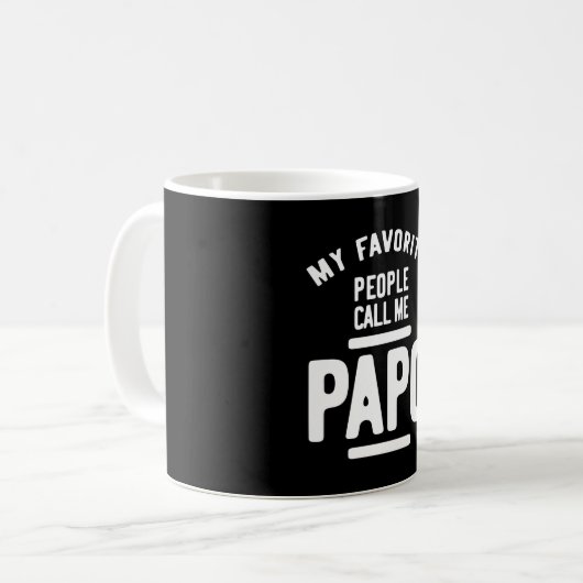 Meine Liebsten nennen mich Papo | Father Gift Kaffeetasse (Vorderseite Links)