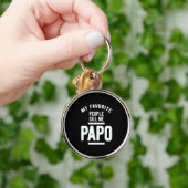 Meine Liebsten nennen mich Papo | Father Gift Schlüsselanhänger (Hand)