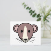 Meine Lil Rattie Postkarte (Stehend Vorderseite)