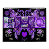 "Meine lila Welt" von Llyne F Kalender (Titelbild)