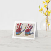 Meine Links Hand X zwei Karte (Gelbe Blume)