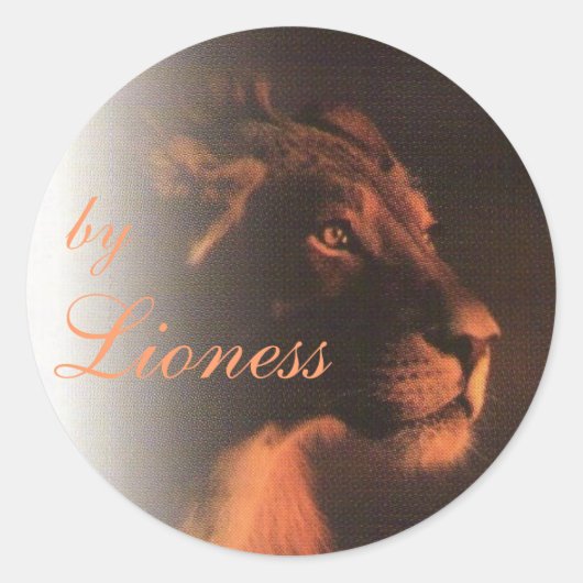 Meine Lioness Runder Aufkleber (Vorderseite)