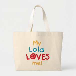 Meine Lola Lieben Ich T - Shirt und Geschenke Jumbo Stoffbeutel