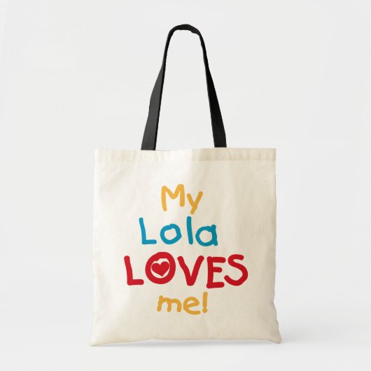 Meine Lola Lieben Ich T - Shirt und Geschenke Tragetasche (Vorne)