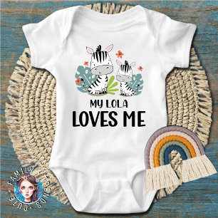 Meine Lola Lieben Me Zebra Baby Strampler