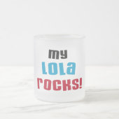 Meine Lola Rocks T - Shirt und Geschenke Mattglastasse (Mittel)