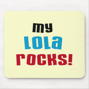 Meine Lola Rocks T - Shirt und Geschenke Mousepad