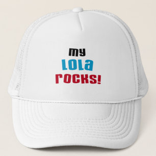Meine Lola Rocks T - Shirt und Geschenke Truckerkappe