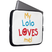 Meine Lolo Lieben Me T - Shirt und Geschenke Laptopschutzhülle (Vorne Rechts)