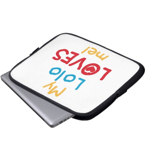 Meine Lolo Lieben Me T - Shirt und Geschenke Laptopschutzhülle (Vorne Knopf)